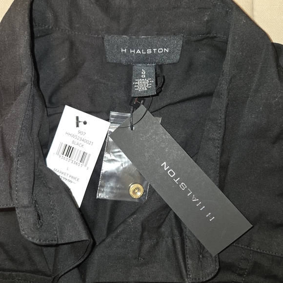 Halston Heritage Black Dress with Gold Accent - Picture 4 of 4